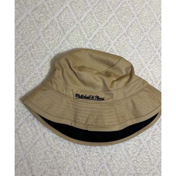 Mitchell & Ness Flex-fit Chicago Blackhawks Embroidered Tan Bucket Hat Size  S/M - Picture 3 of 10